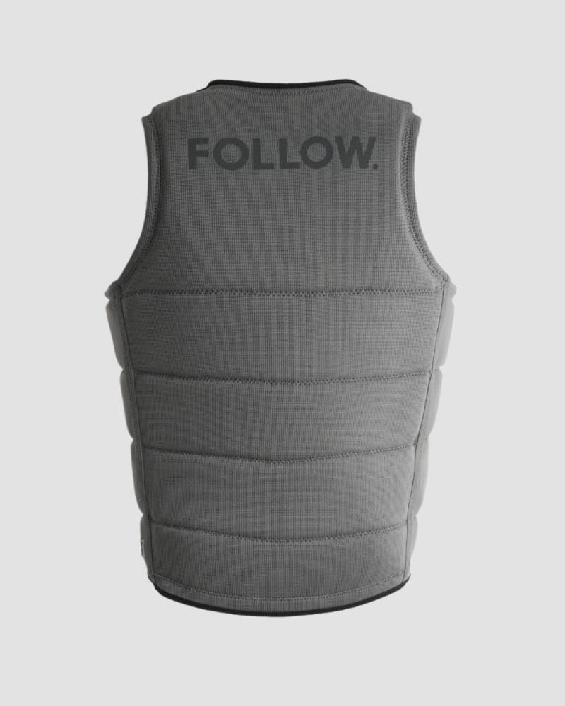 Follow Section Mens Impact Vest - Stone back