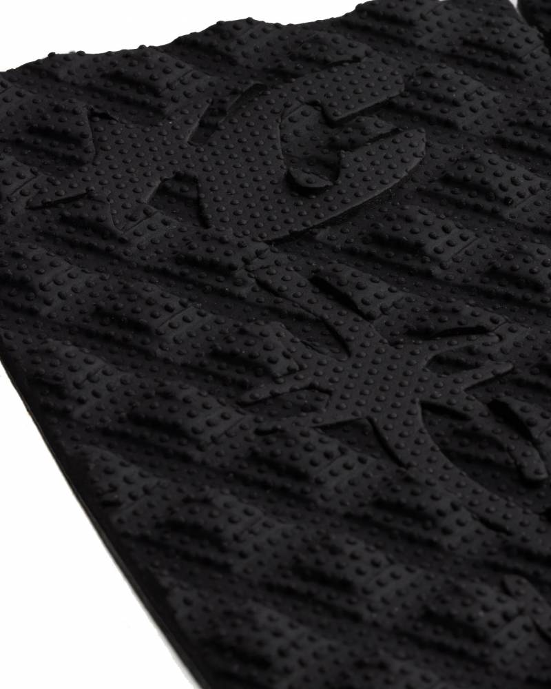 Close-up of logo on traction pad