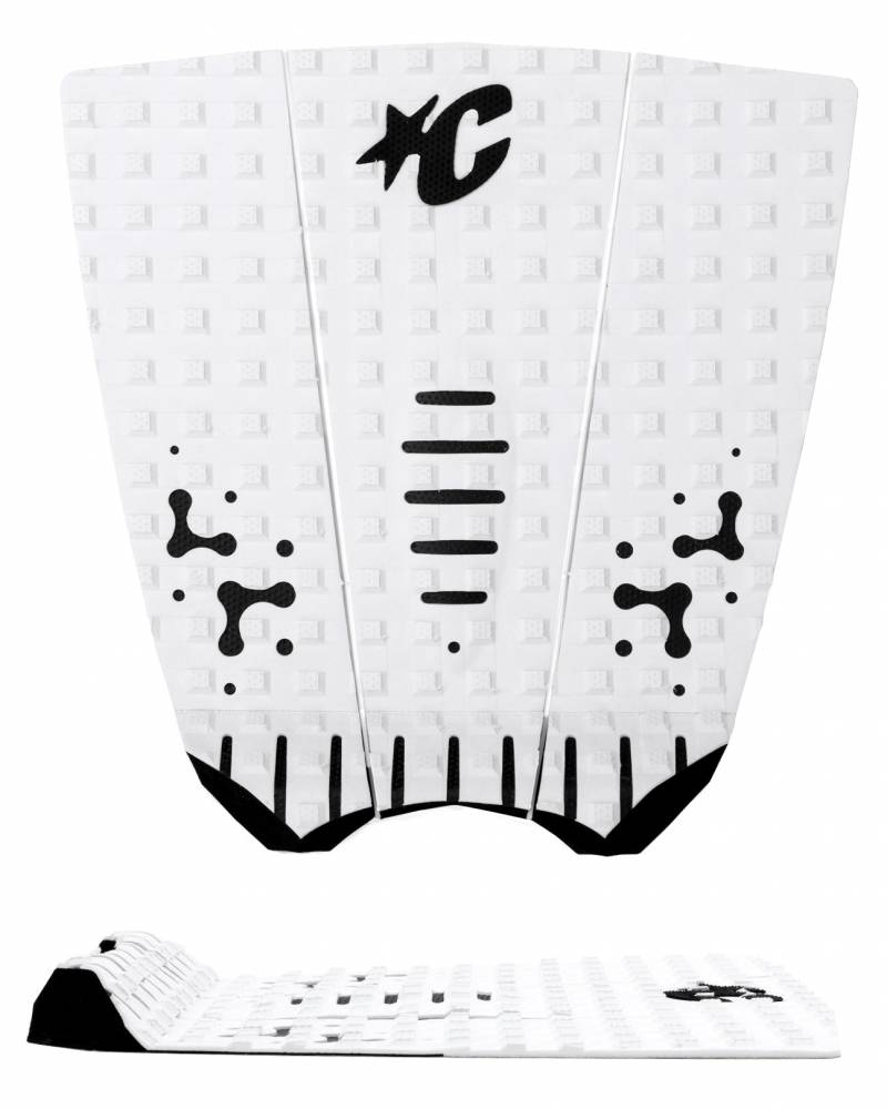 White Black traction pad front view