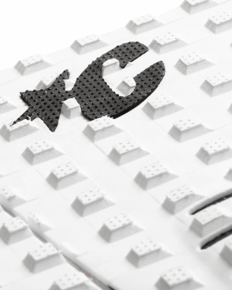 White Black traction pad close-up