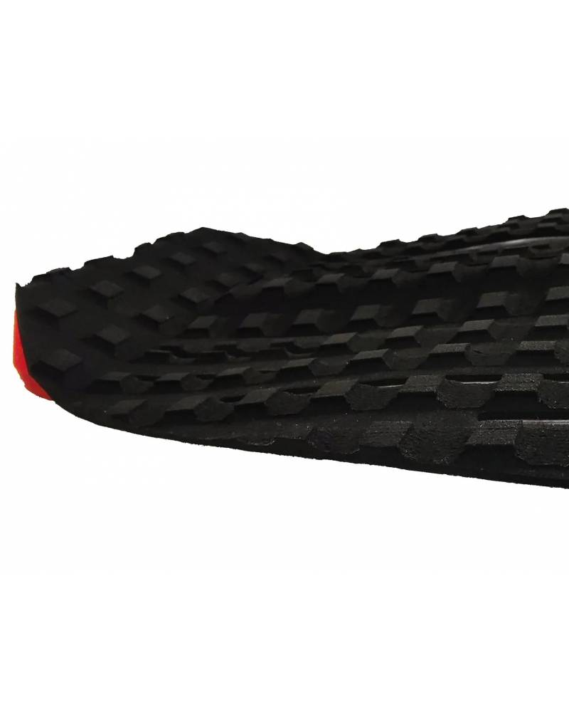 Summer vibes Session 3-Piece GROM SIZE surfboard deck grip traction tail pad - Red - Summer vibes