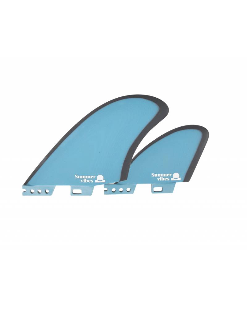 Summer vibes Quad Mid Keel 4-Fin Set FCiiCompatible - Blue