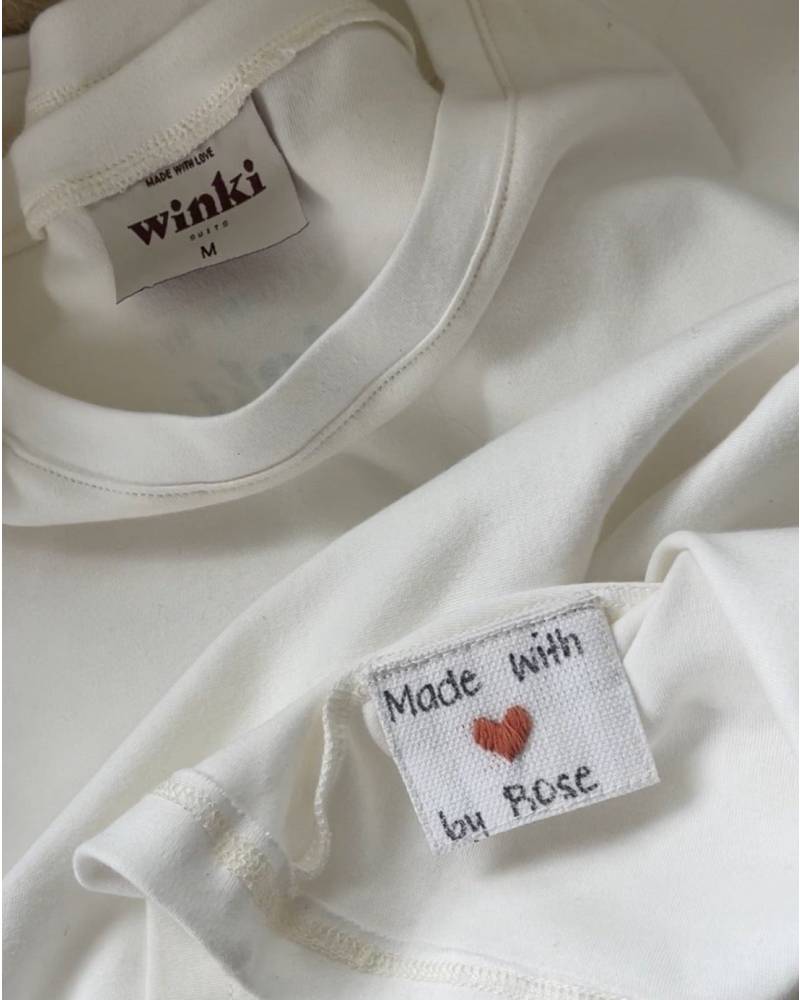 Clam Tee handmade tag
