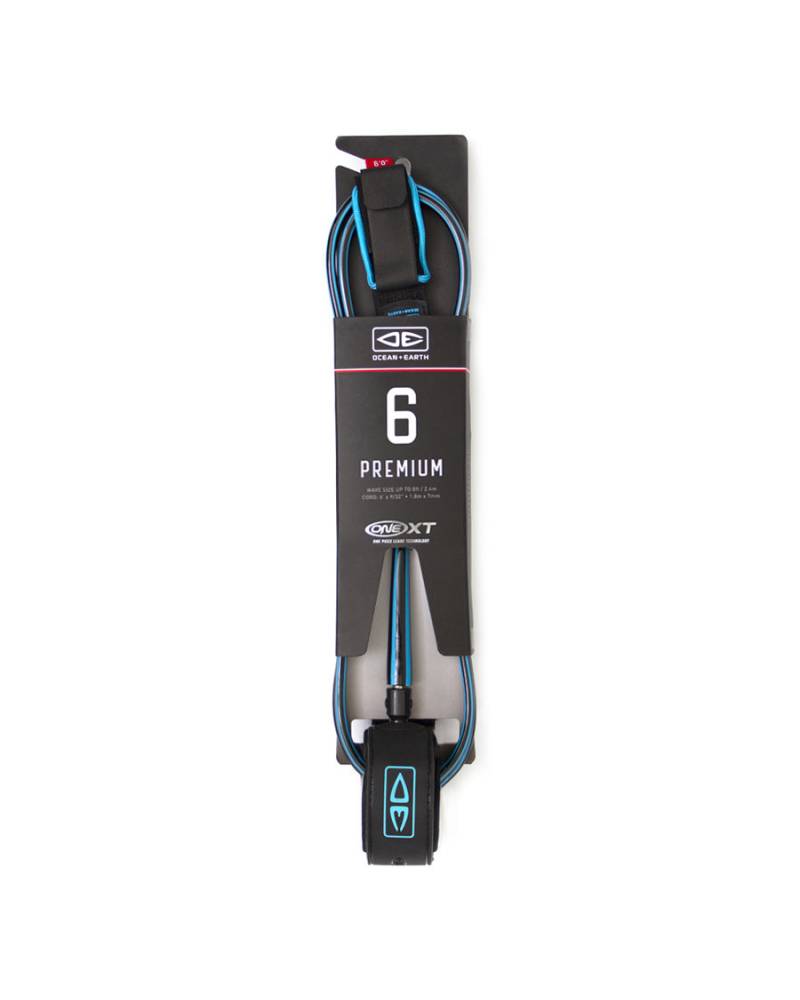Surfboard Leash | Premium One-XT - 6ft | Ocean and Earth