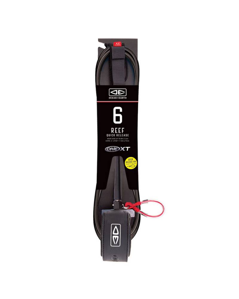 Surfboard Leash | Reef Quick Release One-XT - 6ft | Ocean and Earth