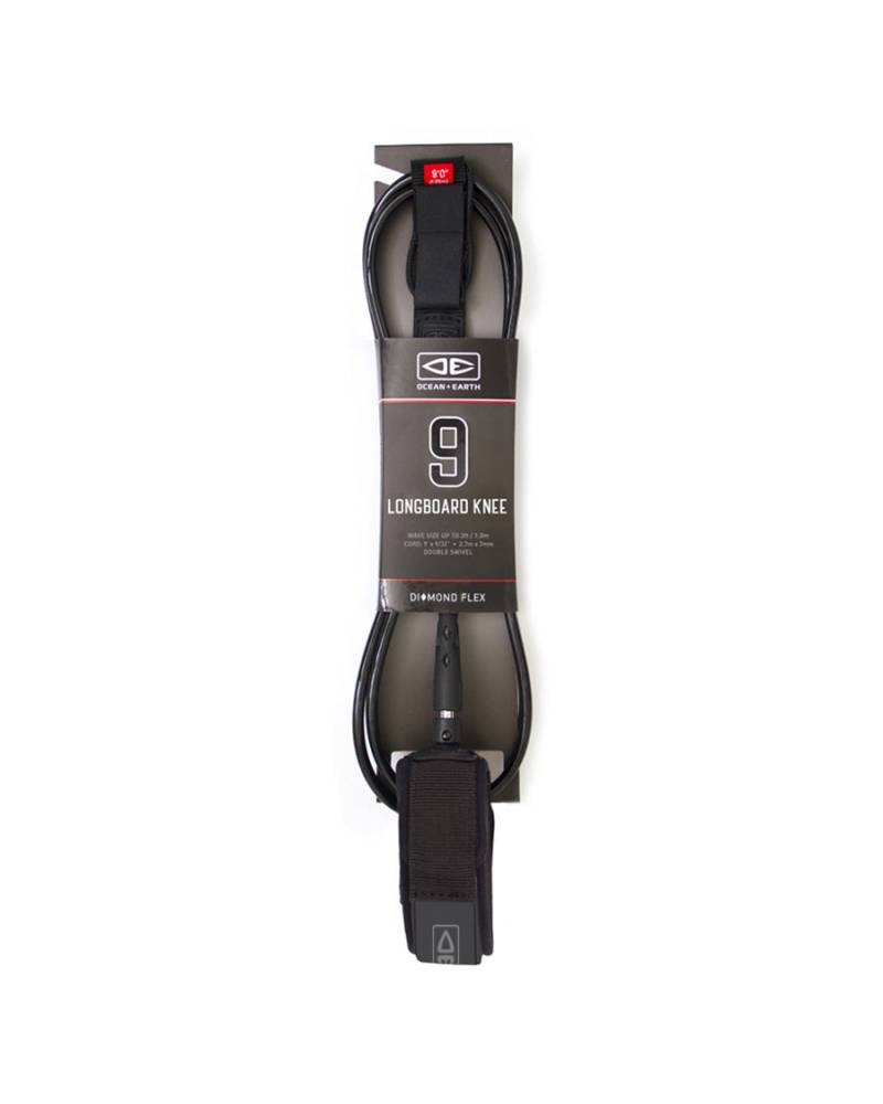 Black Longboard Knee Leash