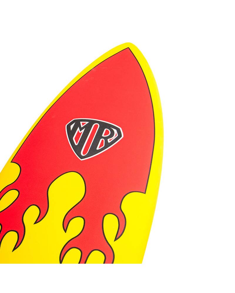 Ocean and Earth | MR Epoxy Twin Fin Softboard 6'8" | Flame