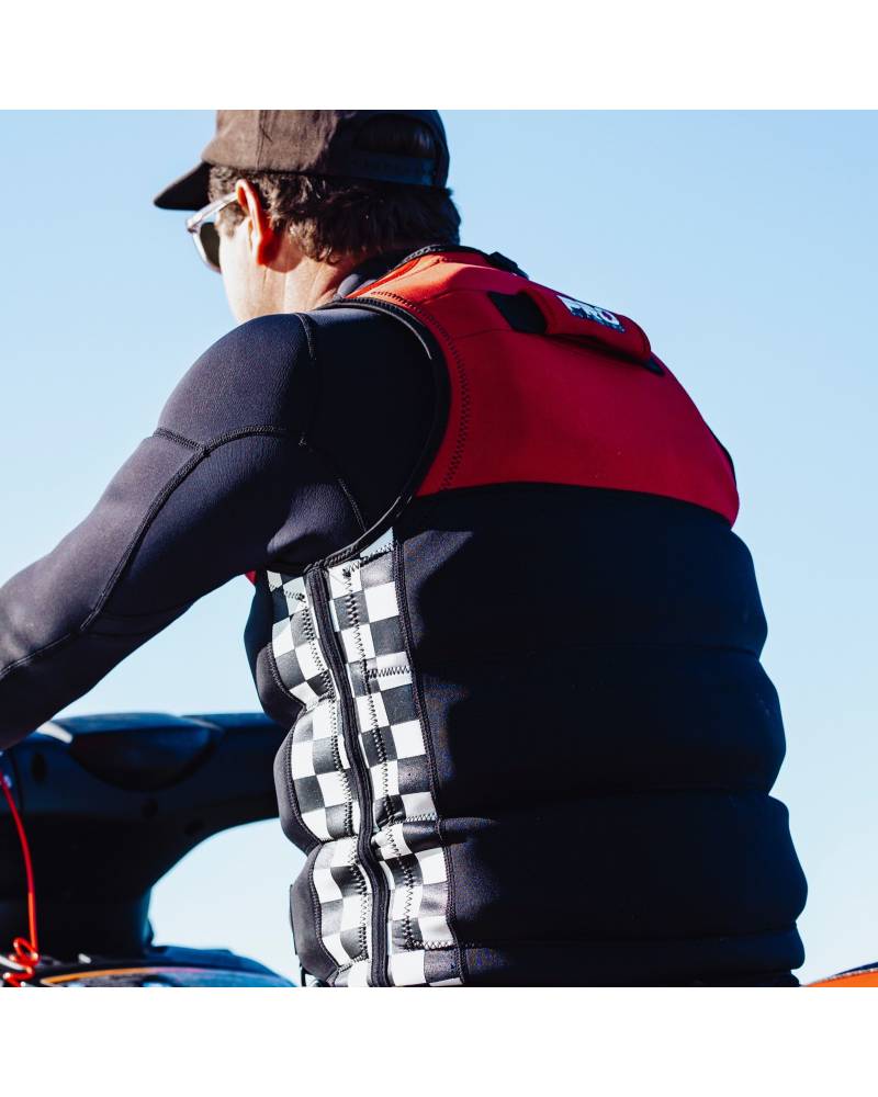 Jet Ski Life Vest - Black and Red