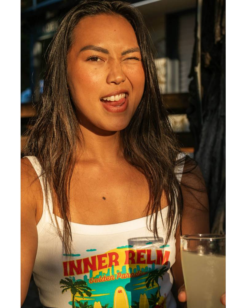 Tourist Tank Singlet | White