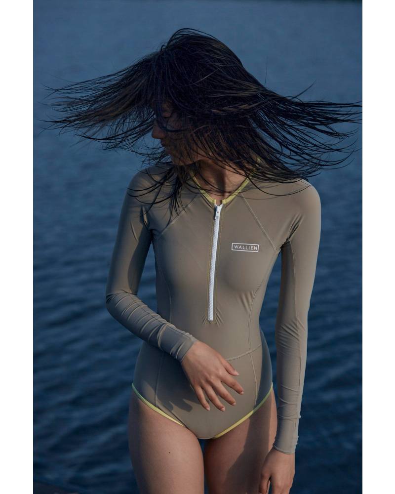 ONE PIECE SWIMSUIT LONG SLEEVE - Moon