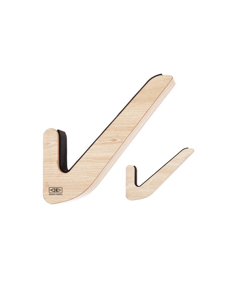 Longboard Timber Wall Display Rack | Ocean and Earth