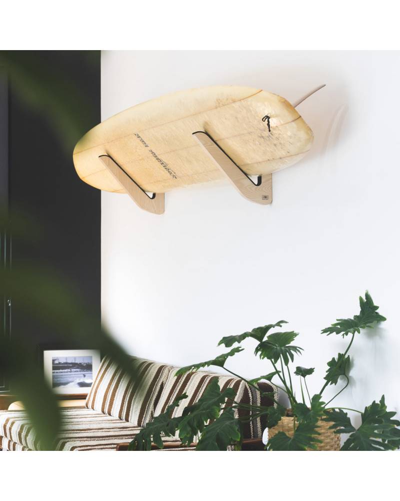 Longboard Timber Wall Display Rack | Ocean and Earth