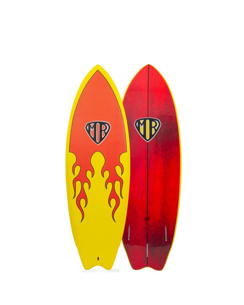 Ocean & Earth | MR Epoxy Twin Fin Softboard 5'6" | Flame22