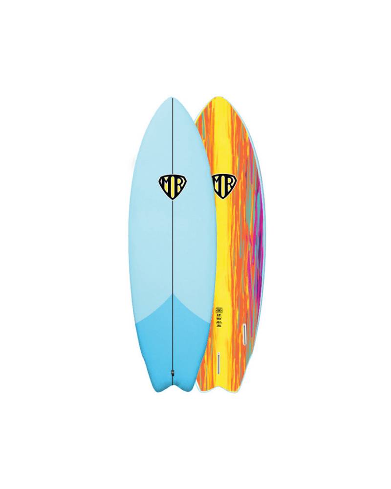 Ocean & Earth | MR Epoxy Twin Fin Softboard 5'9" | Pastel Blue