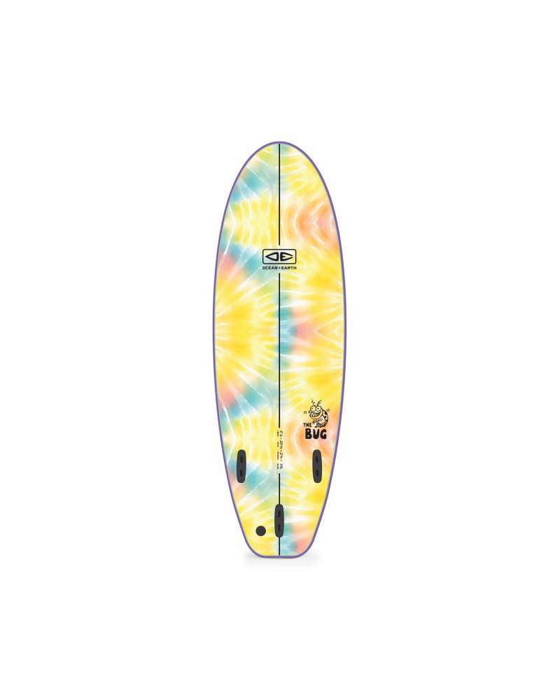 Tie-dye Bug Softboard bottom