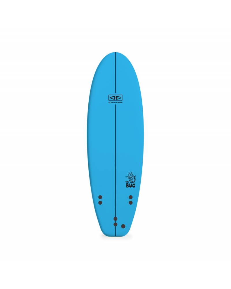 Blue softboard top view