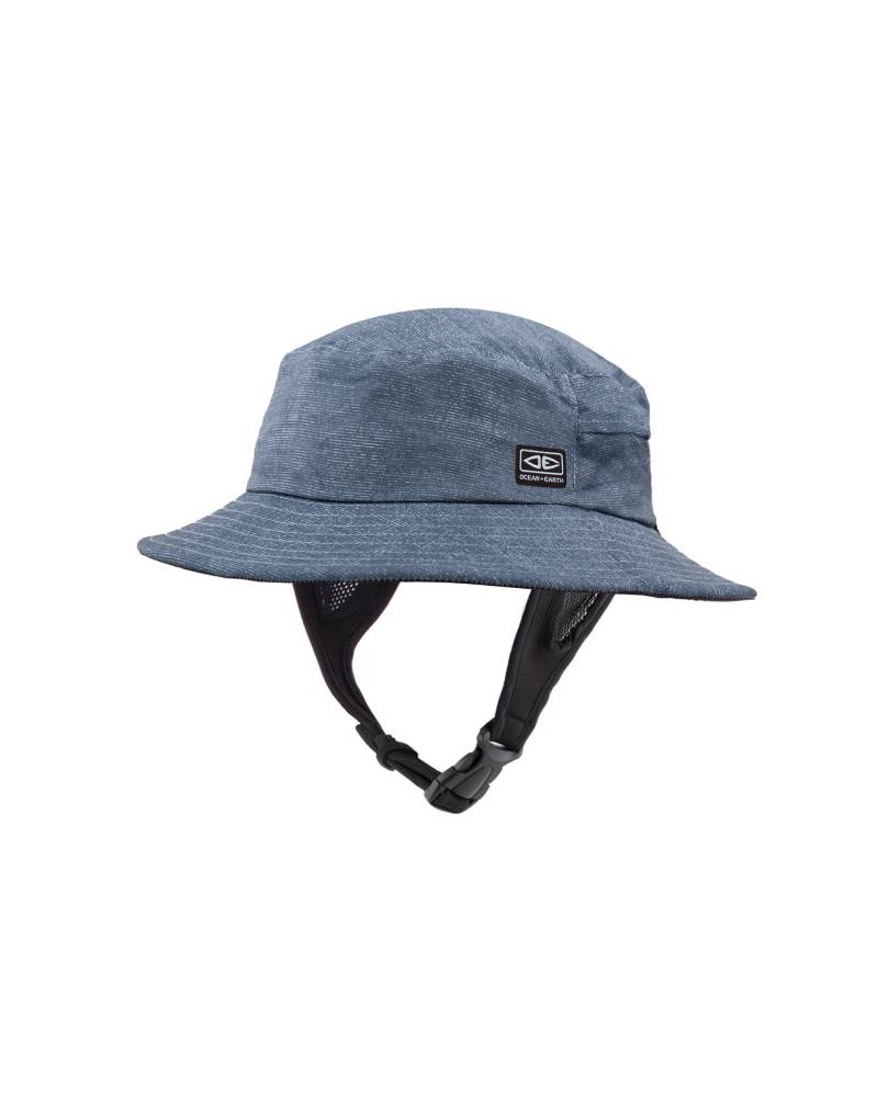 Ocean and Earth Kids Bingin Soft Peak Surf Hat - Blue Marle