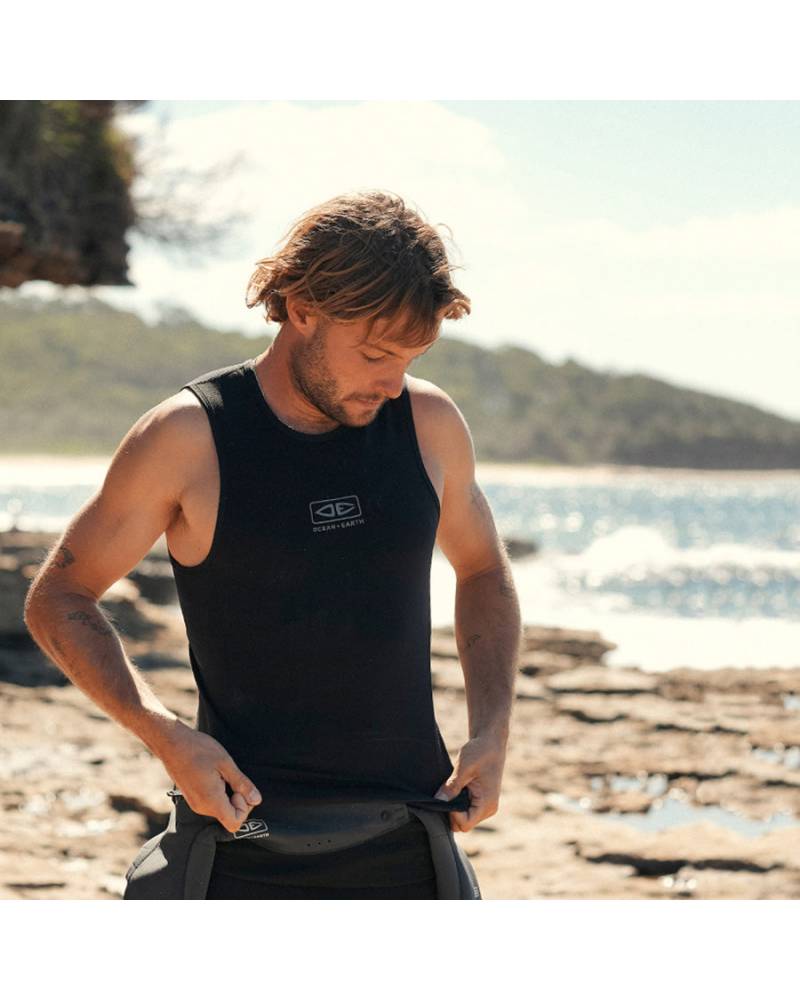 Rash Vest | Mens Flame Thermo Skin Vest | Ocean and Earth