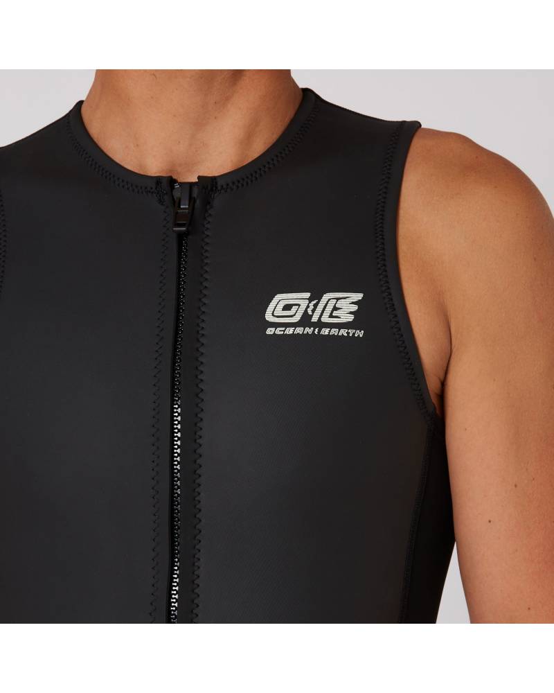 Heritage Front Zip Sleeveless Vest - 1.5mm