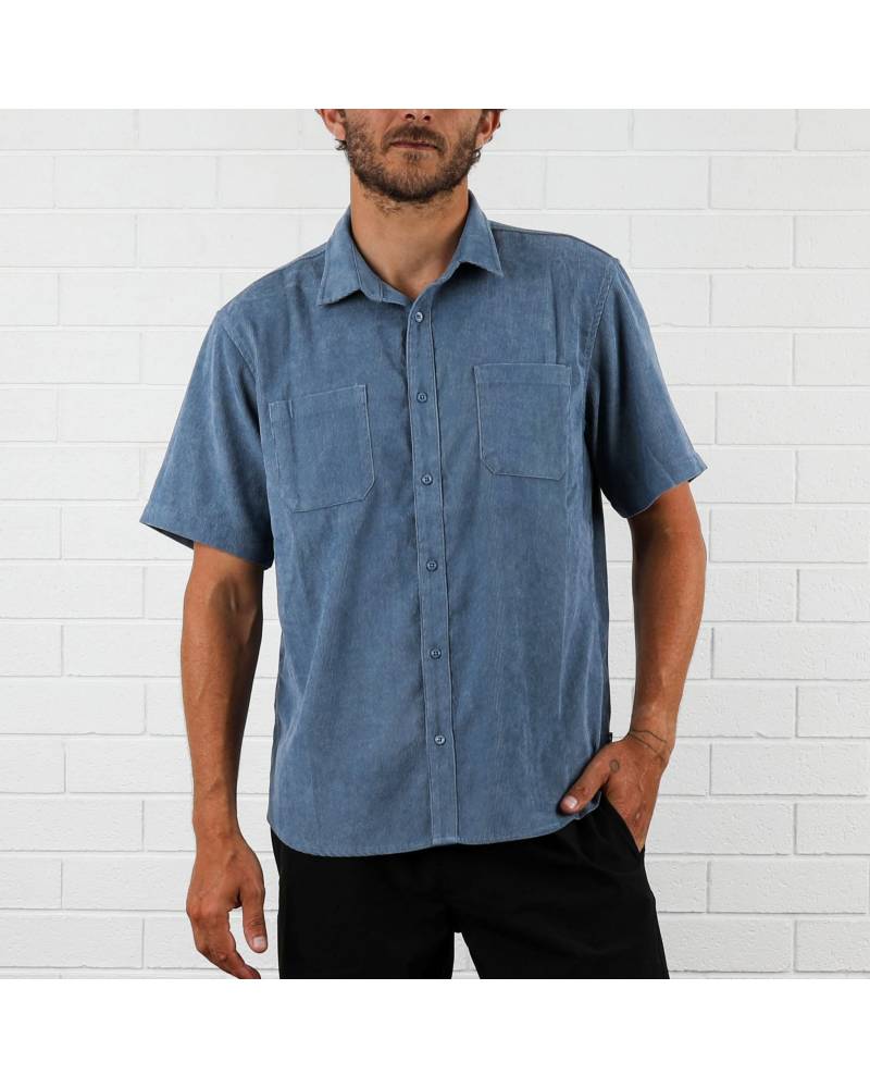 Whaler Cord S/S Shirt - Marine