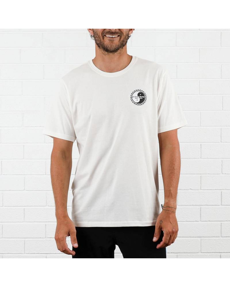 Icon Checker Tee - Bone Jade