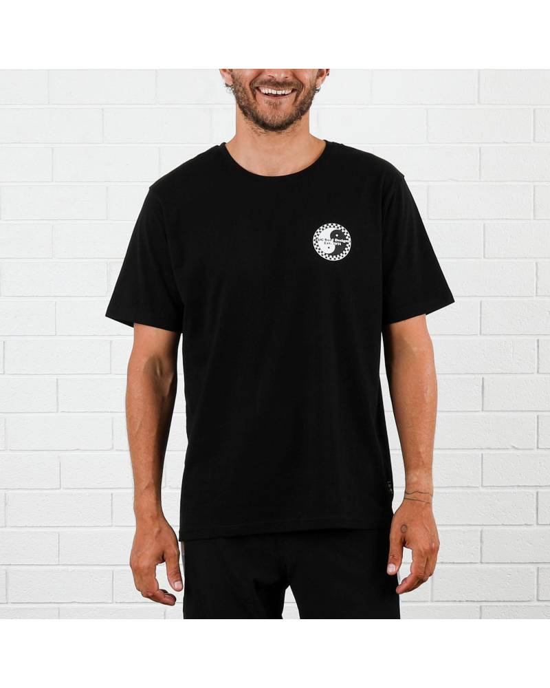 Icon Checker Tee - Black/Lilac