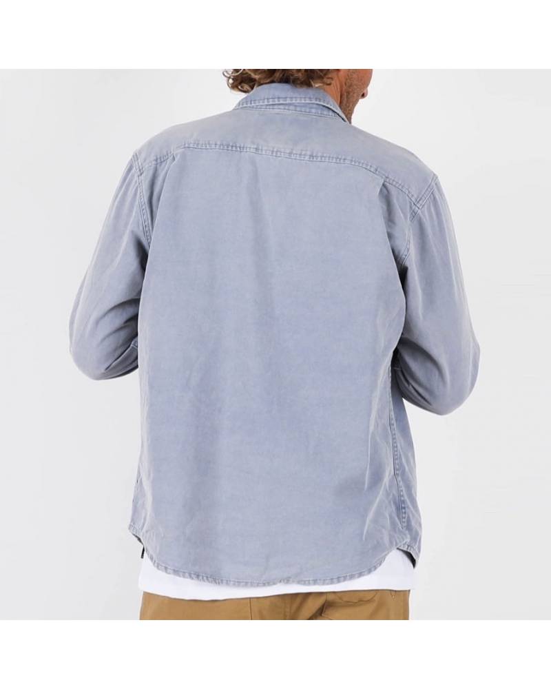 Dawn L/S Canvas Overshirt - Ocean
