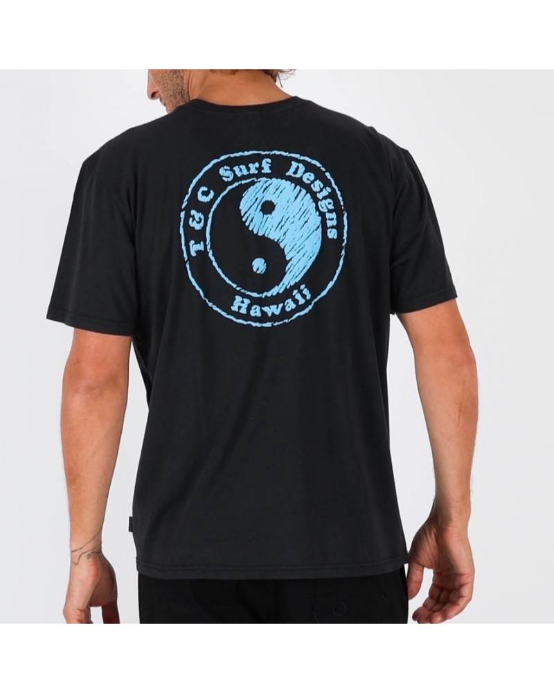 Monochrome Tee - Washed Black/Blue