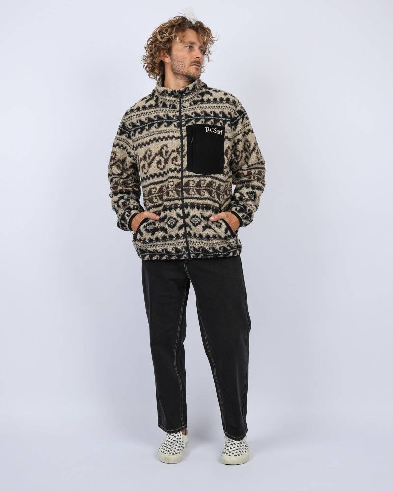 Breaker Zip Thru Polar Fleece - Sand