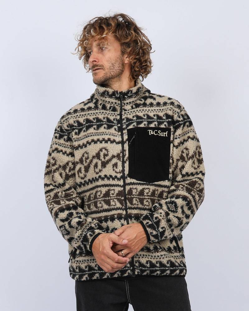 Breaker Zip Thru Polar Fleece - Sand