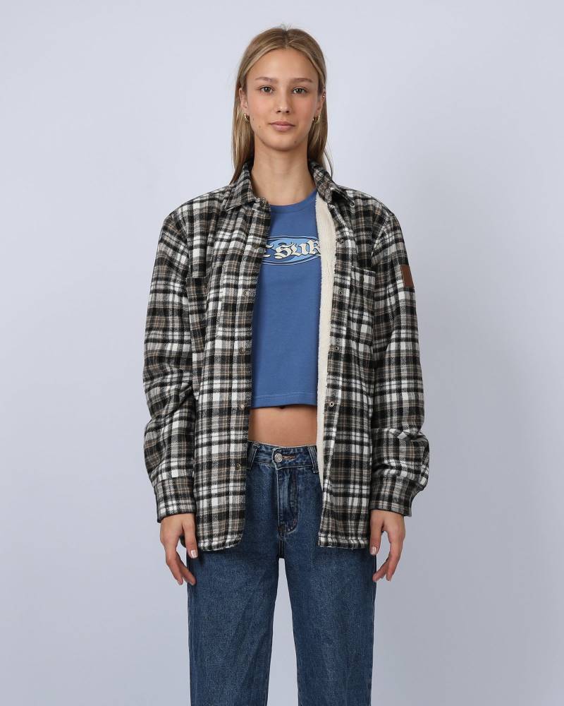 Canyon Sherpa Shacket - Charcoal