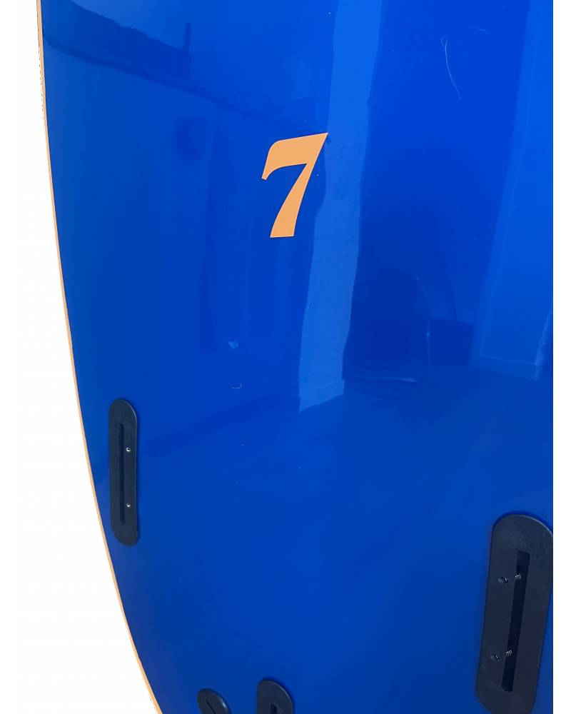 Blue softboard number 7