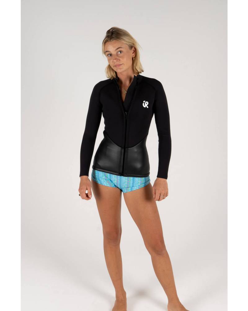 wetsuit, ladies, vest, jacket, front zip, Inner Relm, surfing