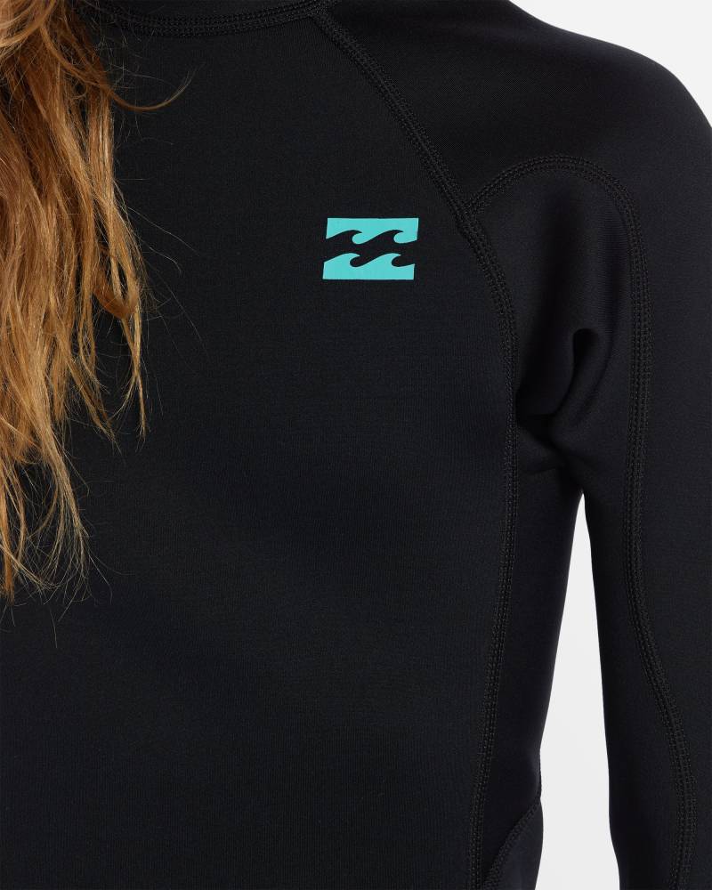 Girls 6-16 3/2mm Foil Back Zip Steamer Wetsuit