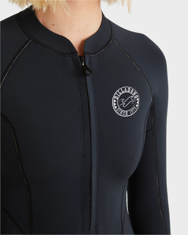 Close-up of wetsuit zipper