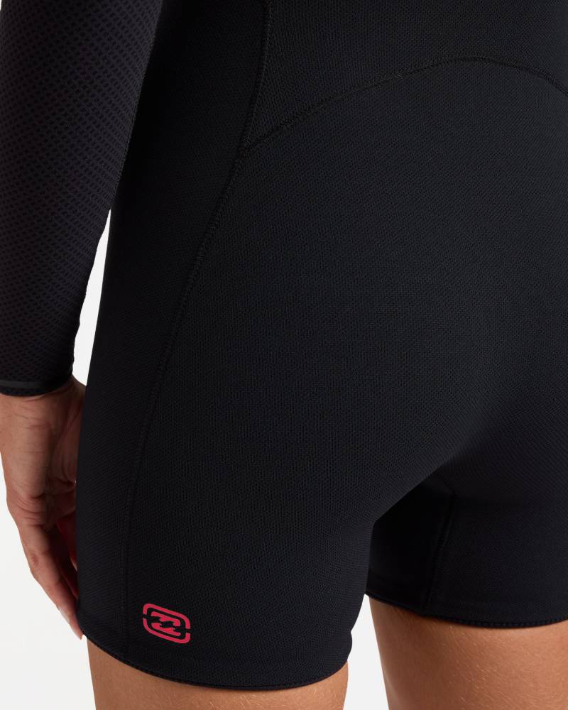 Detail of black springsuit