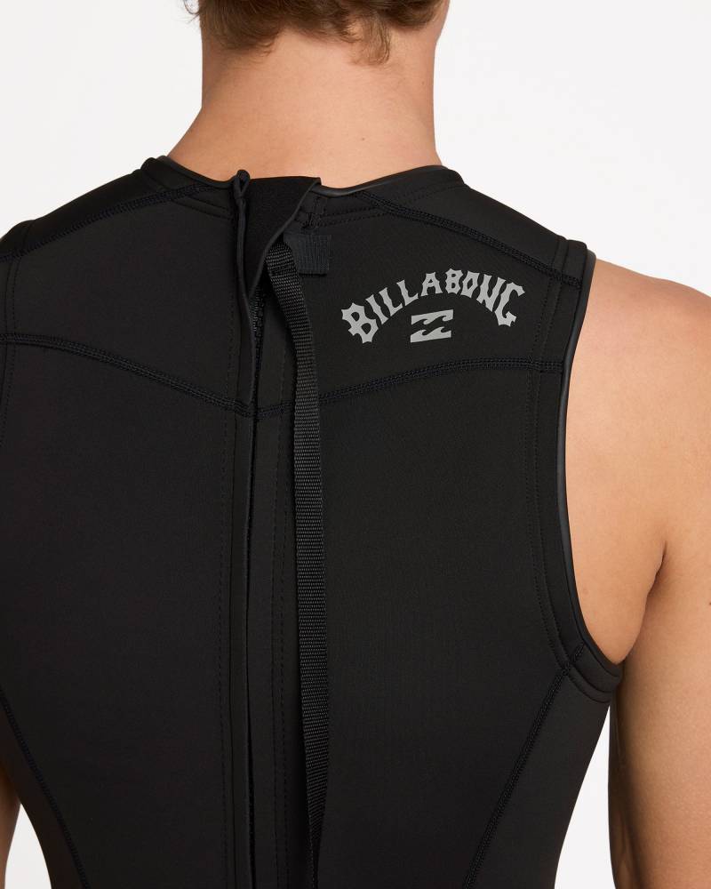 Detail of black springsuit back