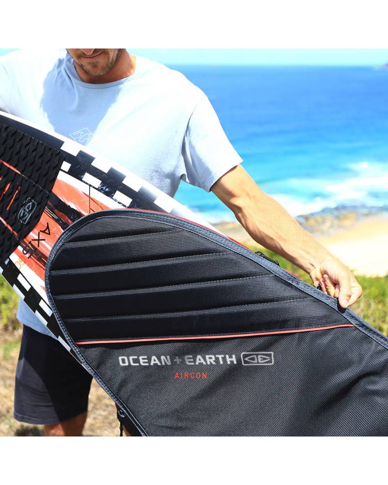 Aircon Fish Cover - Black/Red