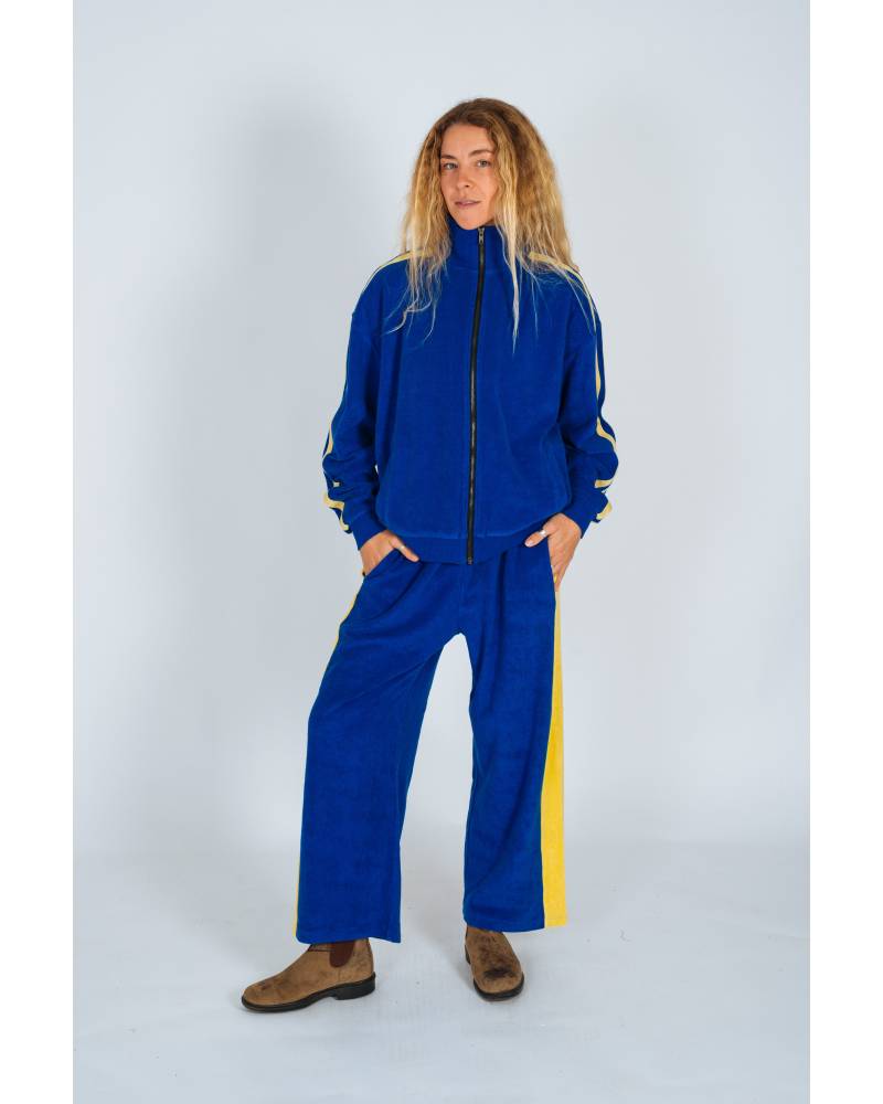 Après Surf Panel Pant in Blue & Yellow - Atmosea