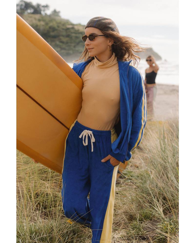 Après Surf Panel Pant in Blue & Yellow - Atmosea