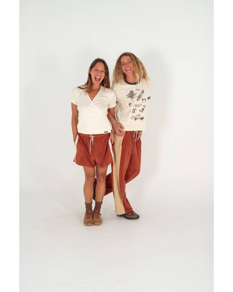 Après Surf Panel Pant - Rust & Cream