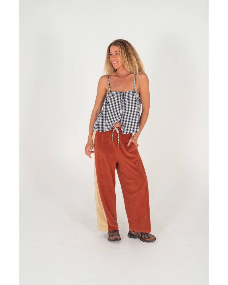 Après Surf Panel Pant - Rust & Cream