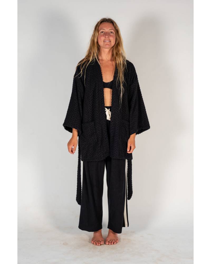 Kimono front view with belt