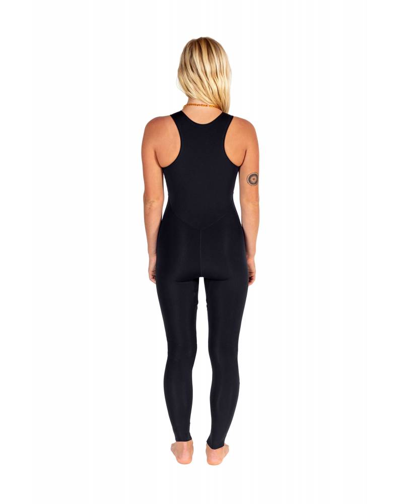 ATMOSEA FRONT ZIP LONG JANE - BLACK