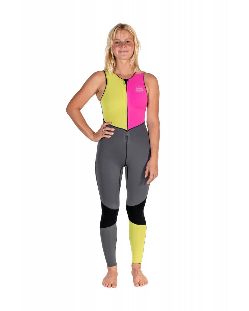 Atmosea Front Zip Long Jane Splice