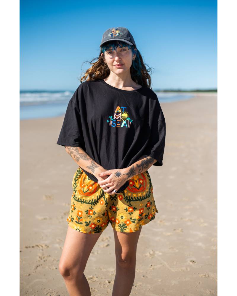 Fun Tee on beach, front view