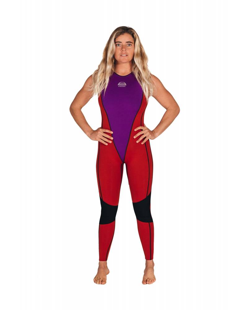 Atmosea Long Jane Wetsuit - Purple/Red front