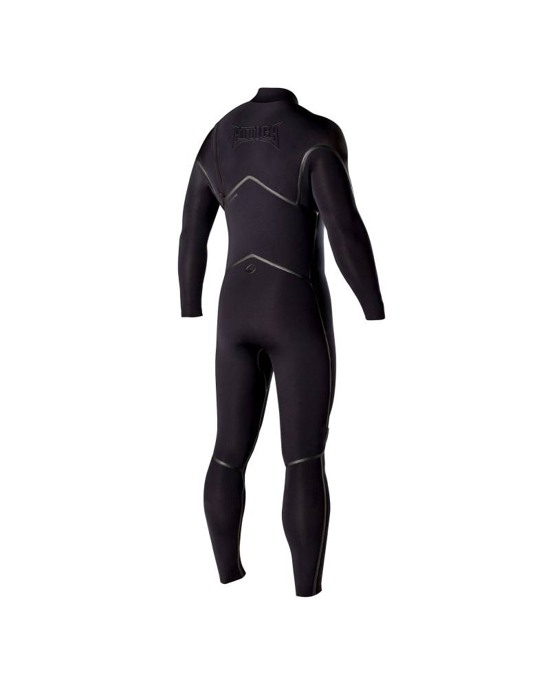 Attica Alpha 3/2 Zipperless Steamer - Black/Black  side