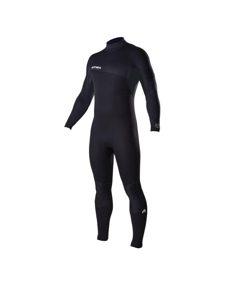 Attica Delta 3/2 Back Zip Steamer - Black front