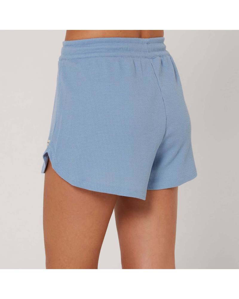 Bliss Waffle Short - Atlantic Blue